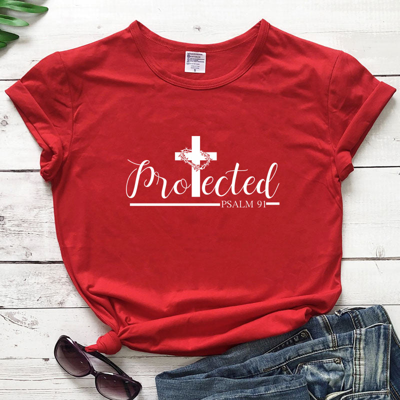 Protected by Jesus Women's Tee