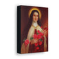 8x10 St Therese Catholic Canvas - Saint Thérèse of Lisieux - Confirmation wall art, Home Décor, Gift for Catholic, Inspirational Artwork
