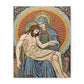 Pietà mosaic canvas print of Jesus and Mary, tile-style Catholic wall art — Catholic gift from Glory Be Gifts – view 2