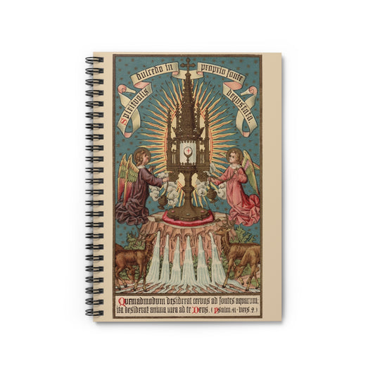 As the Deer Pants Bible Verse Catholic Art Journal, Adoration of Jesus Notebook