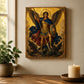 Four Archangels Canvas Wall Art Set, Catholic Icon Print