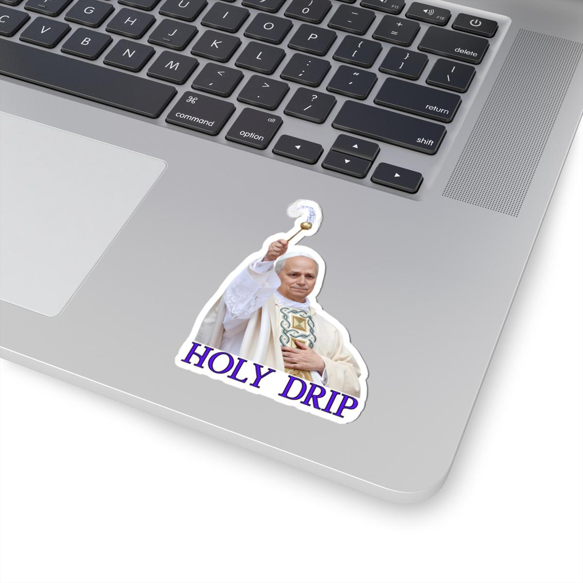 Funny Pope Leo XIV Catholic Sticker, Waterproof tumbler vinyl sticker, religious gift for water bottle,