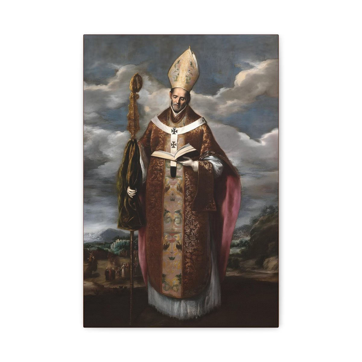 Saint Gregory Nazianzen Portrait Canvas, Confirmation Gift