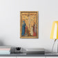 Medieval Crucifixion Printed Canvas from The Crucifixion ca 1390* Catholic Sacred Art featuring Christ and His Mother Mary at the cross