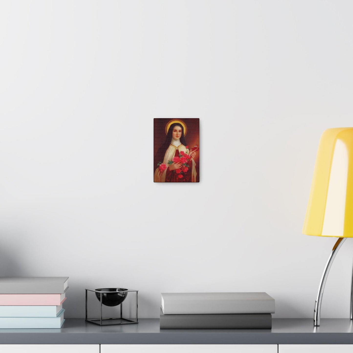 8x10 St Therese Catholic Canvas - Saint Thérèse of Lisieux - Confirmation wall art, Home Décor, Gift for Catholic, Inspirational Artwork