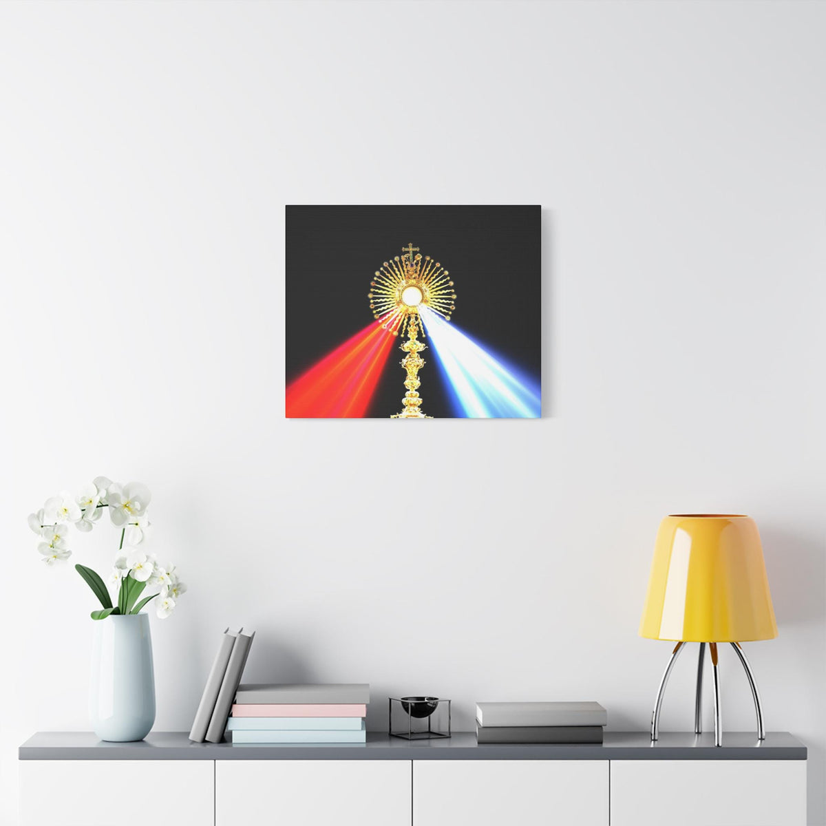 Divine Mercy Eucharist Canvas Print, Catholic Wall Art