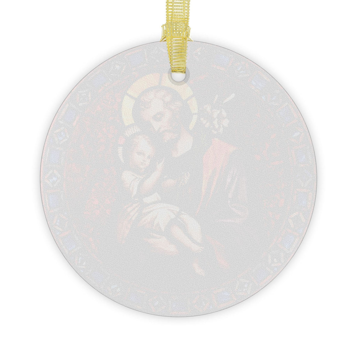 Saint Joseph Stained Glass Ornament, Catholic Christmas Gift