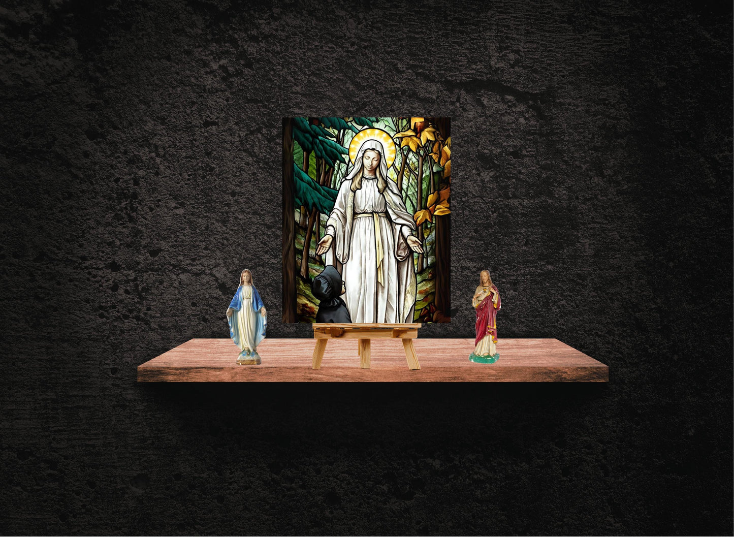 Our Lady of Champion Stained Glass Print | Catholic Canvas