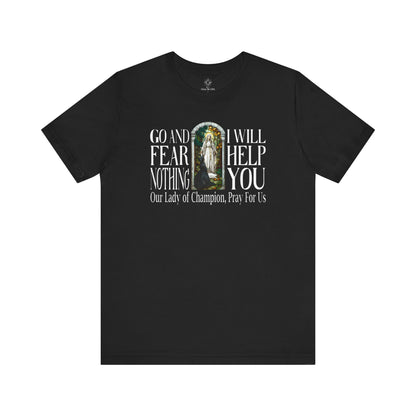 Our Lady of Champion Catholic Tee, Marian Devotion Gift
