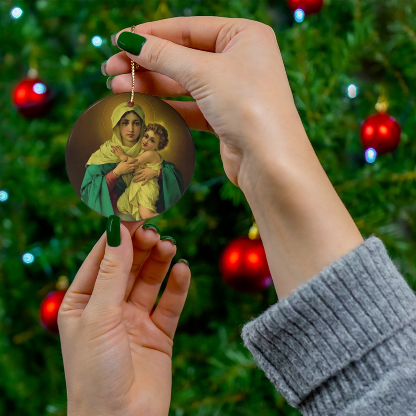 Our Lady of Schoenstatt Ceramic Ornament