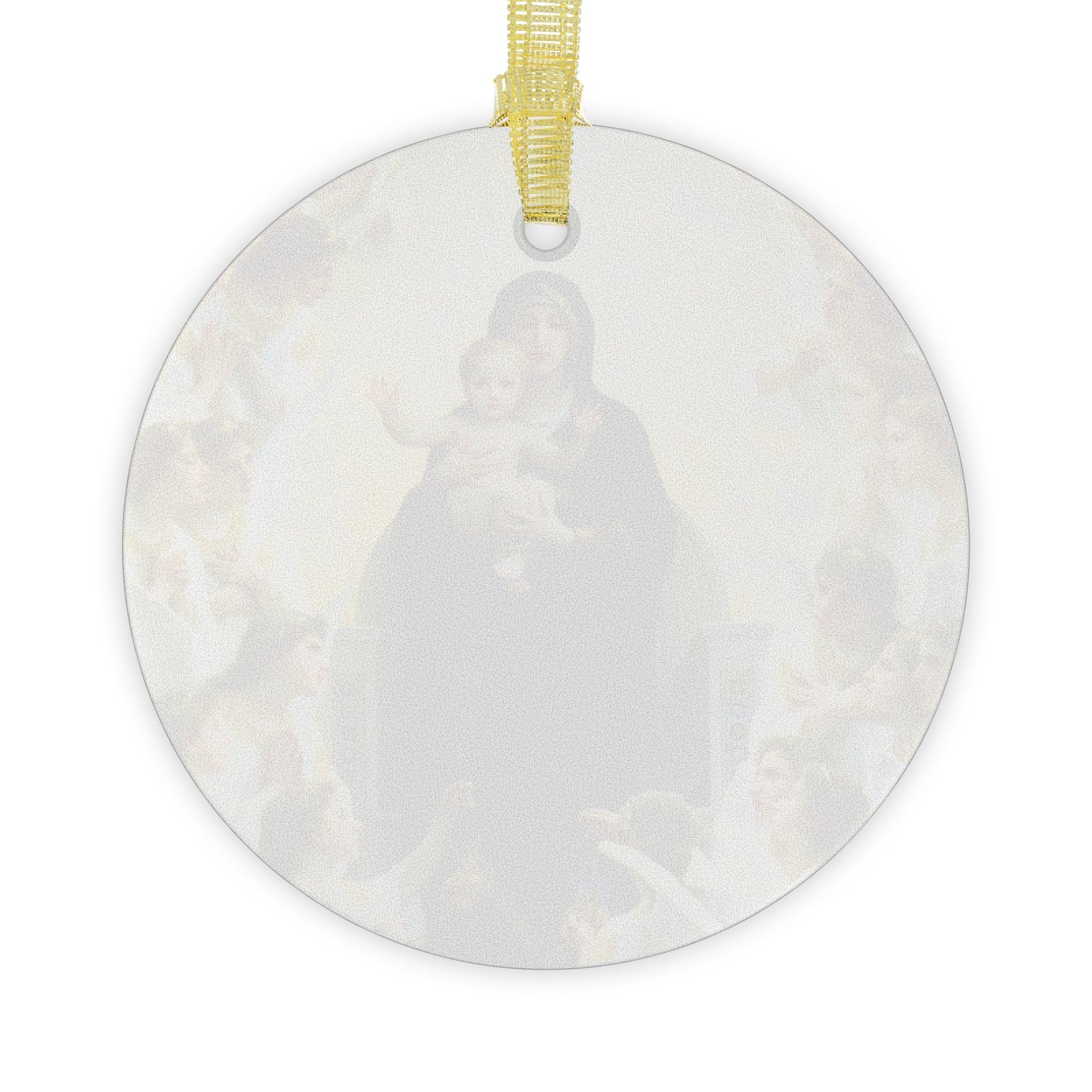 Mary Queen of Angels Glass Ornament