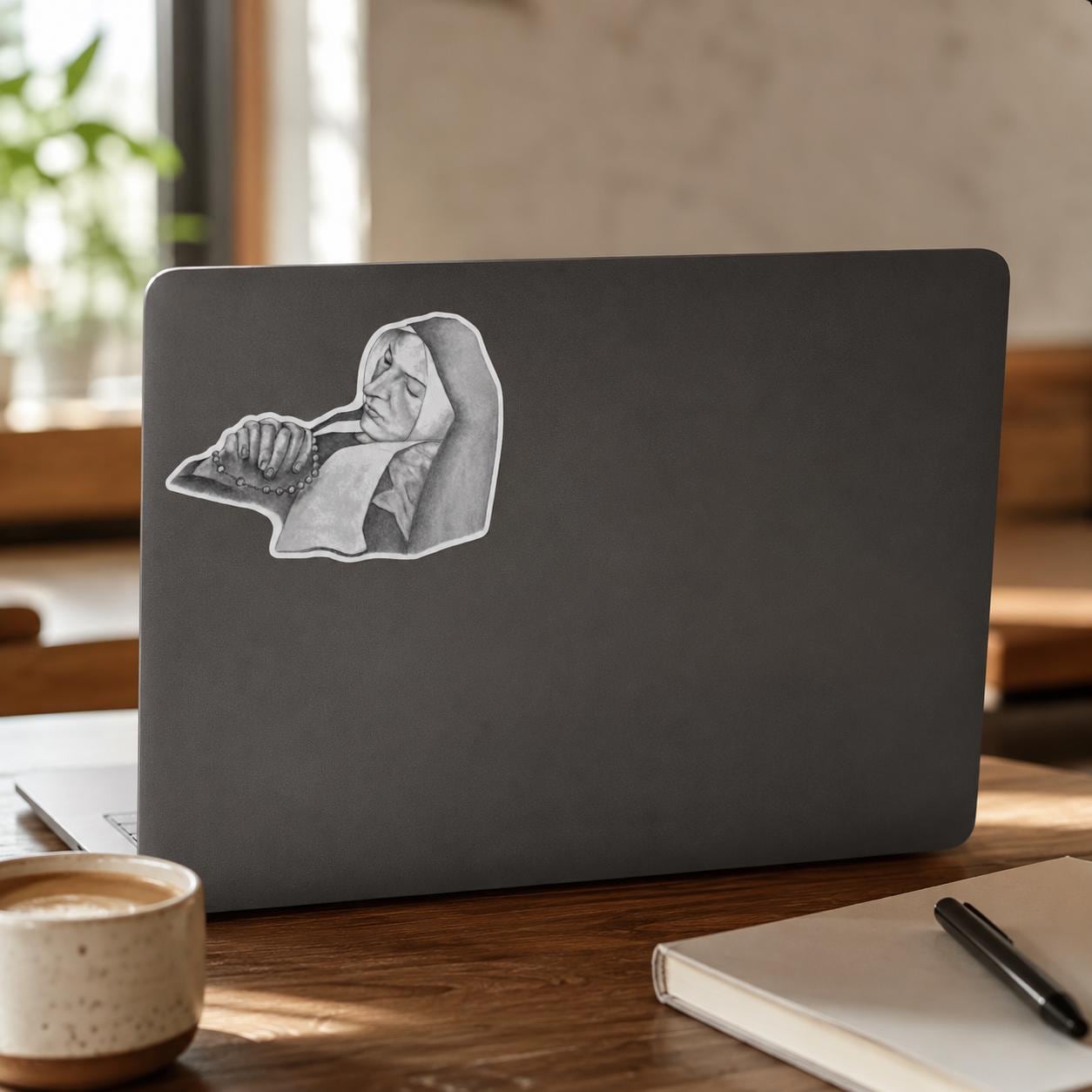 Saint Bernadette sticker — additional product photo