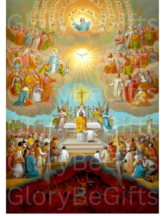 Communion of the Saints Digital Download | Latin Mass Art