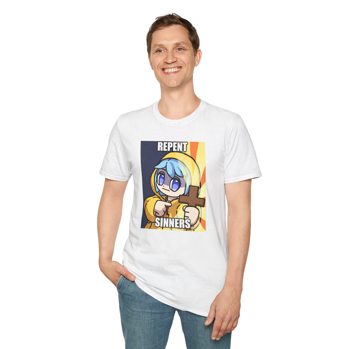 Luce Repent Anime Catholic Tee, 2025 Jubilee Shirt