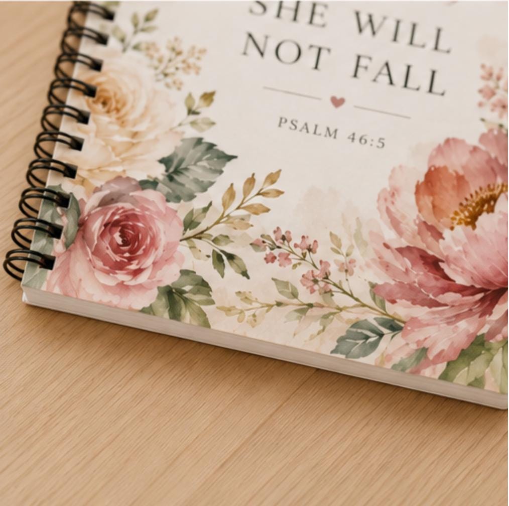 God Is Within Her Journal, Psalm 46:5 Christian Notebook