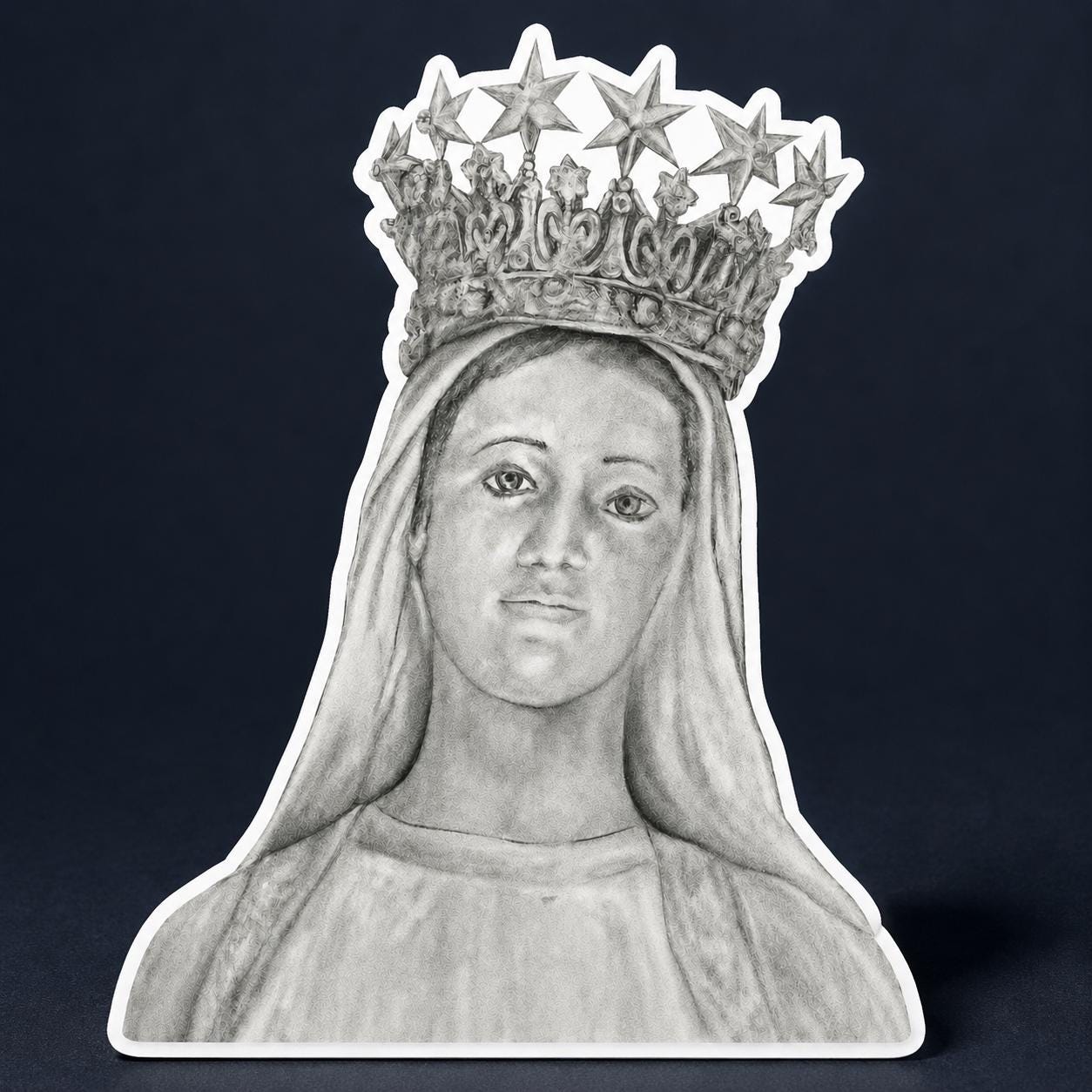 Our Lady of Champion sticker, Our Lady of Good Help Marian apparition art — Catholic gift from Glory Be Gifts