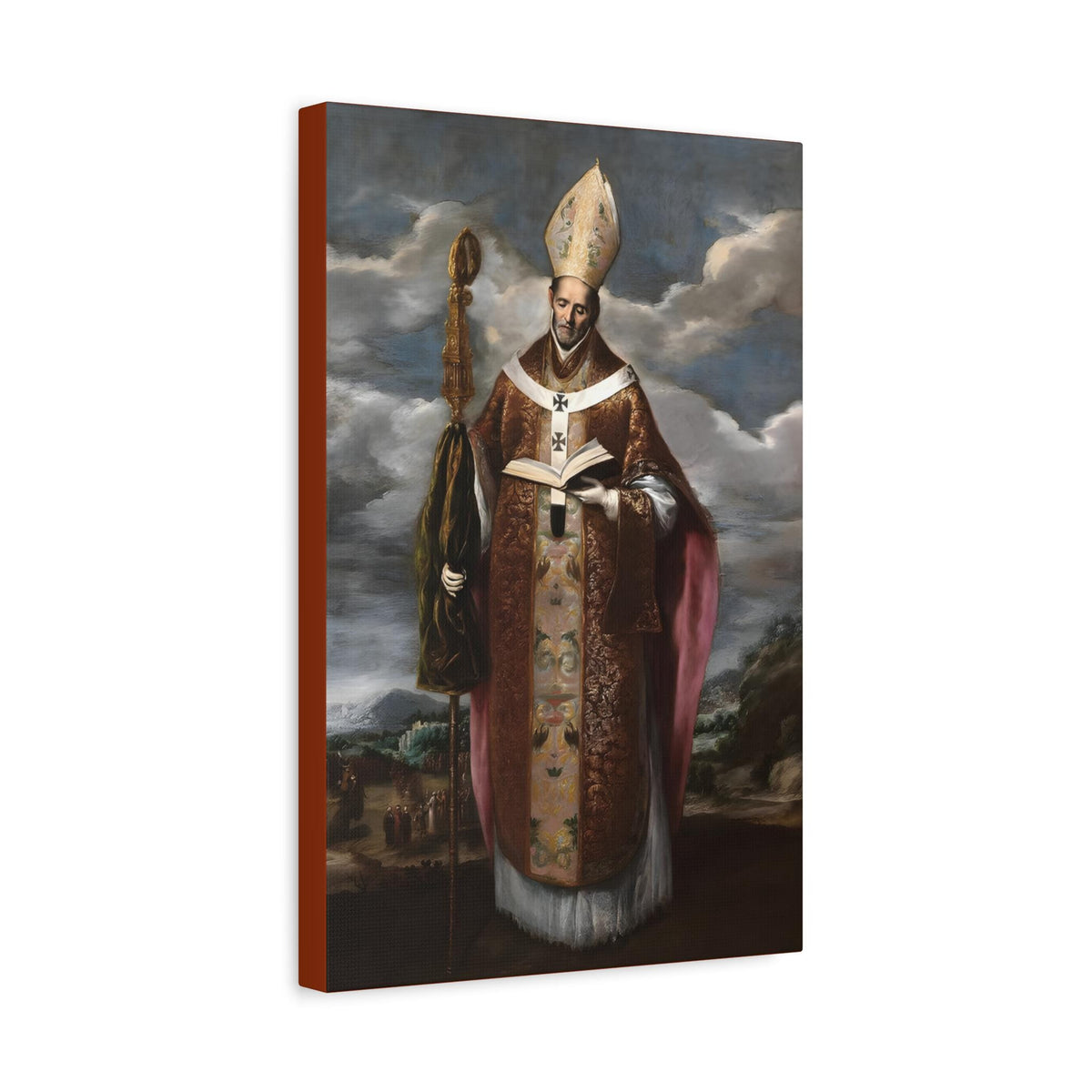Saint Gregory Nazianzen Portrait Canvas, Confirmation Gift