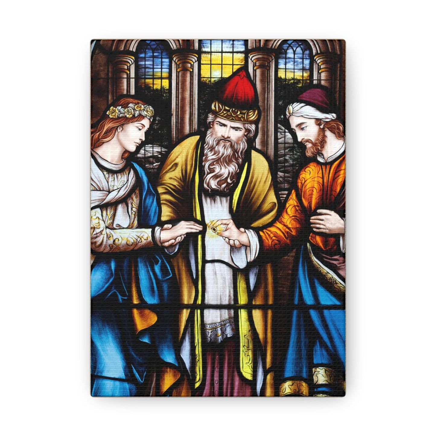 Mary and Joseph Wedding Canvas | Catholic Wedding Gift