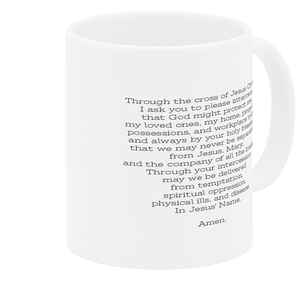 St Benedict Catholic Prayer Coffee Mug, Confirmation Gift