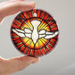 St Peter's Basilica Holy Spirit Glass Ornament, Confirmation Gift