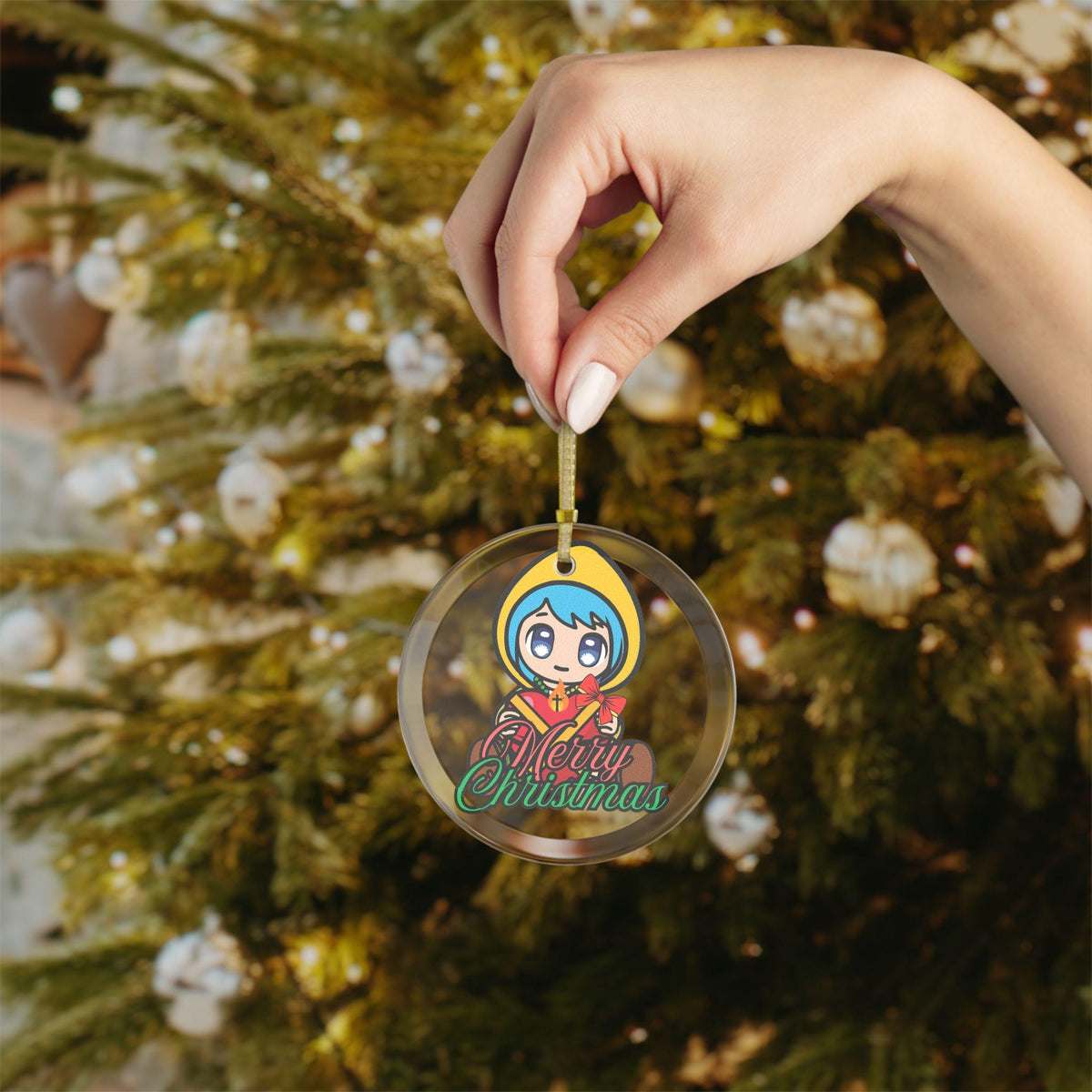 Luce Catholic Jubilee Mascot Glass Ornament