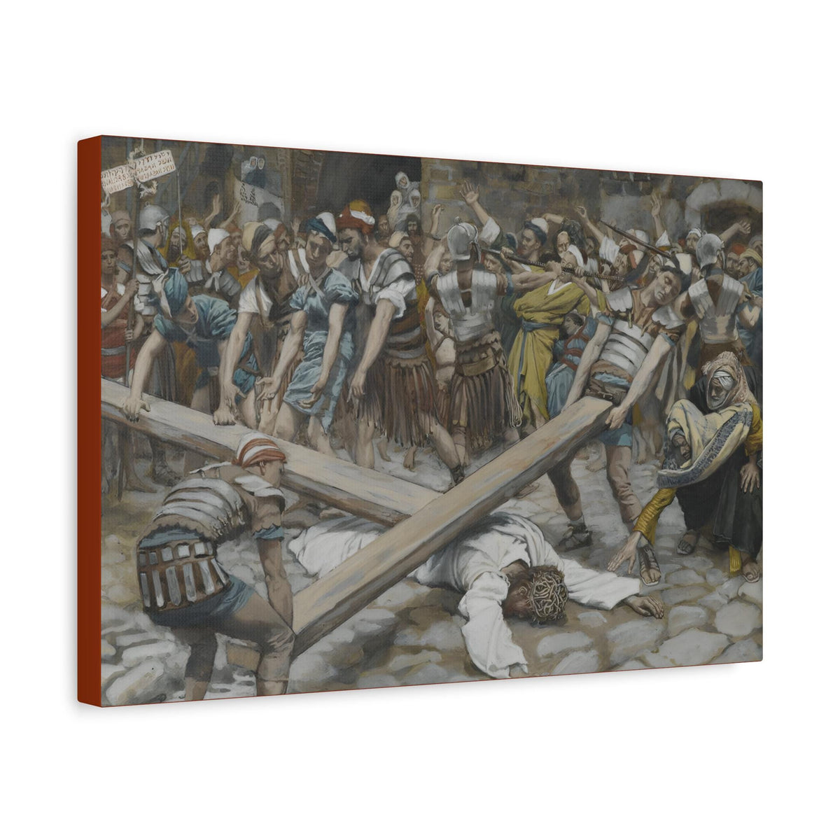 St. Simon of Cyrene Canvas, Stations of the Cross Art