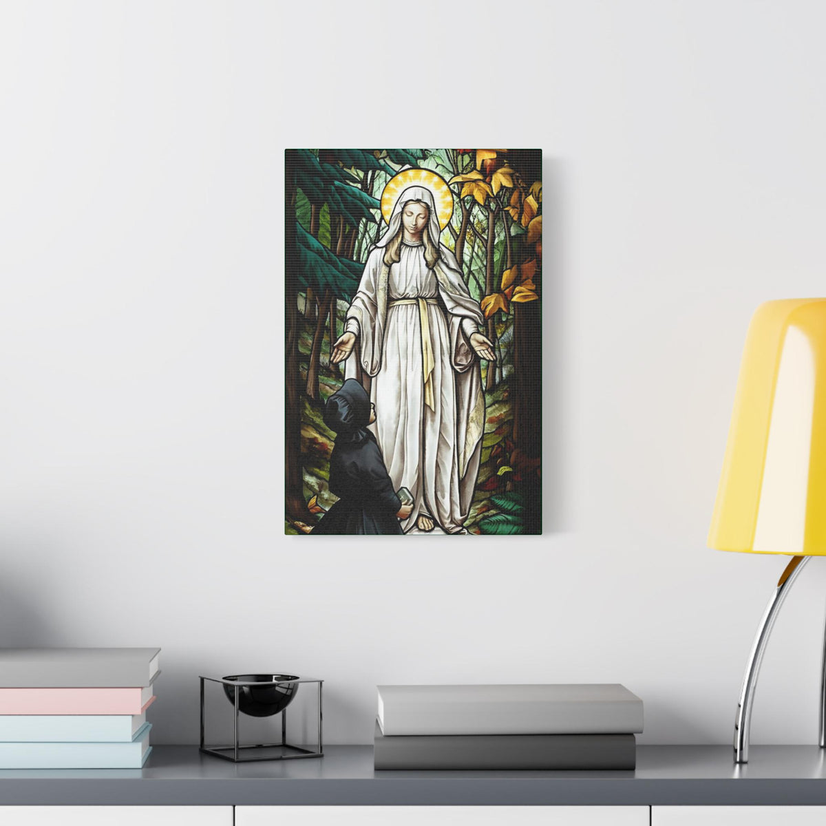 Our Lady of Champion Stained Glass Print | Catholic Canvas