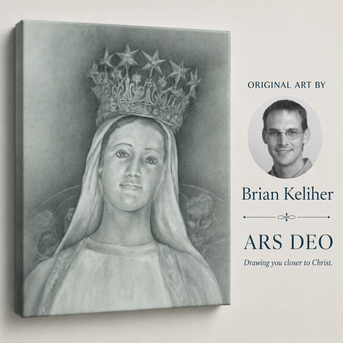 Our Lady of Champion Canvas Print | Sacred Art by Brian Kelliher
