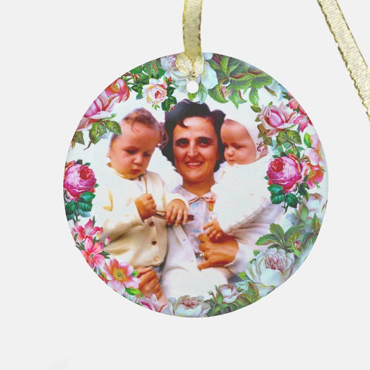 Saint Maria Goretti Catholic nGlass Christmas Ornament, Religious Gift for mom wife sister bride