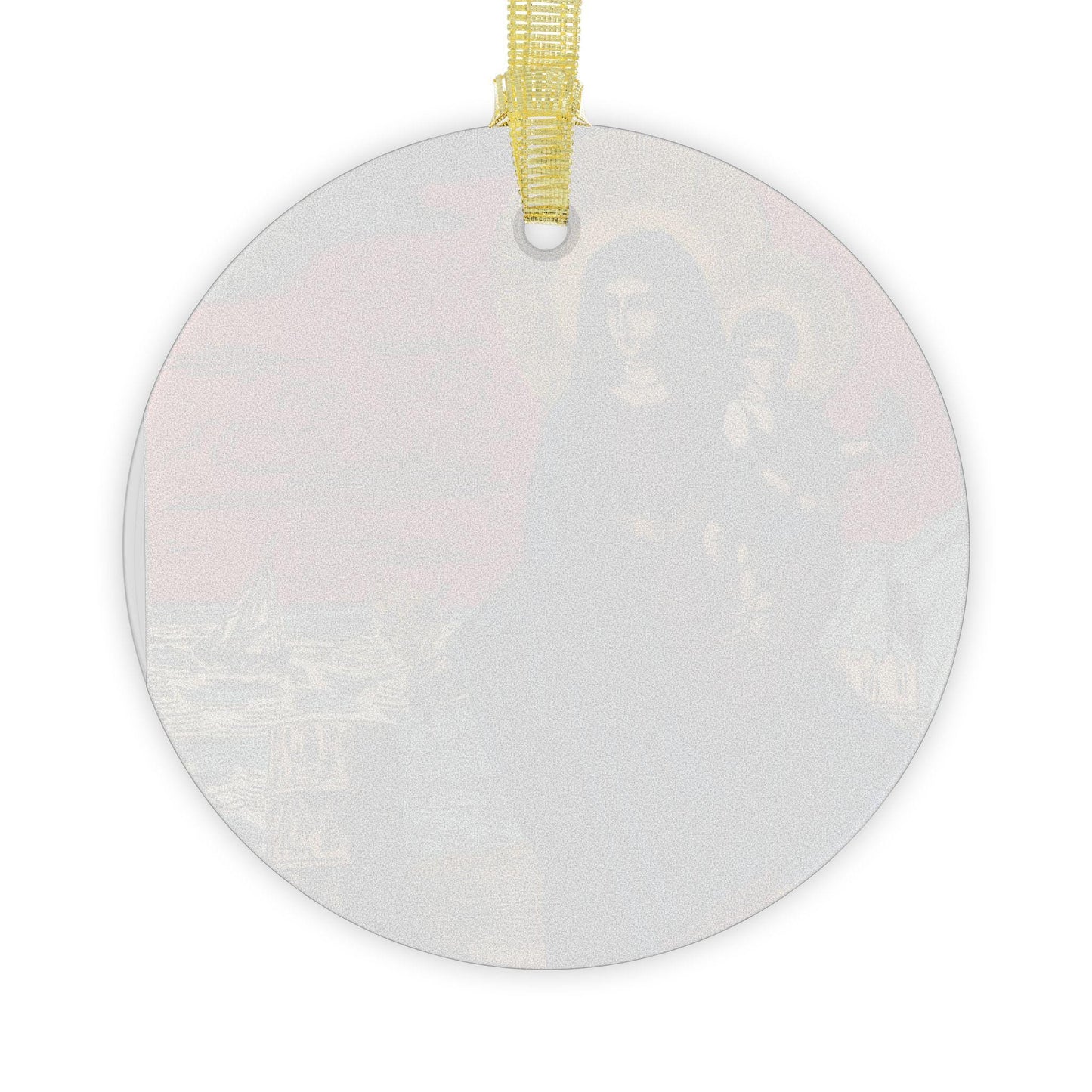 Our Lady of the Guard Patron of Sailors Catholic Glass Christmas Ornament