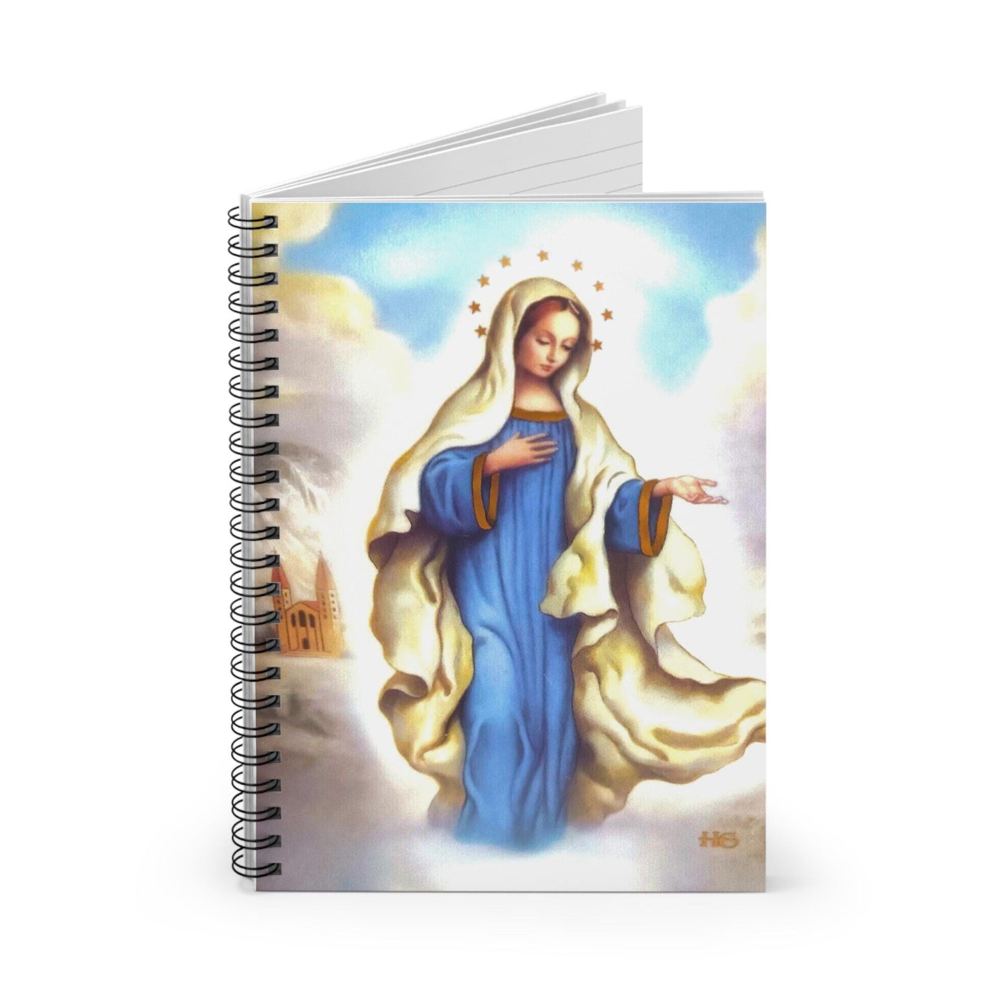 Our Lady of Medjugorje Adoration Journal, Religious Notebook, Lined Diary, Mary Mother of God