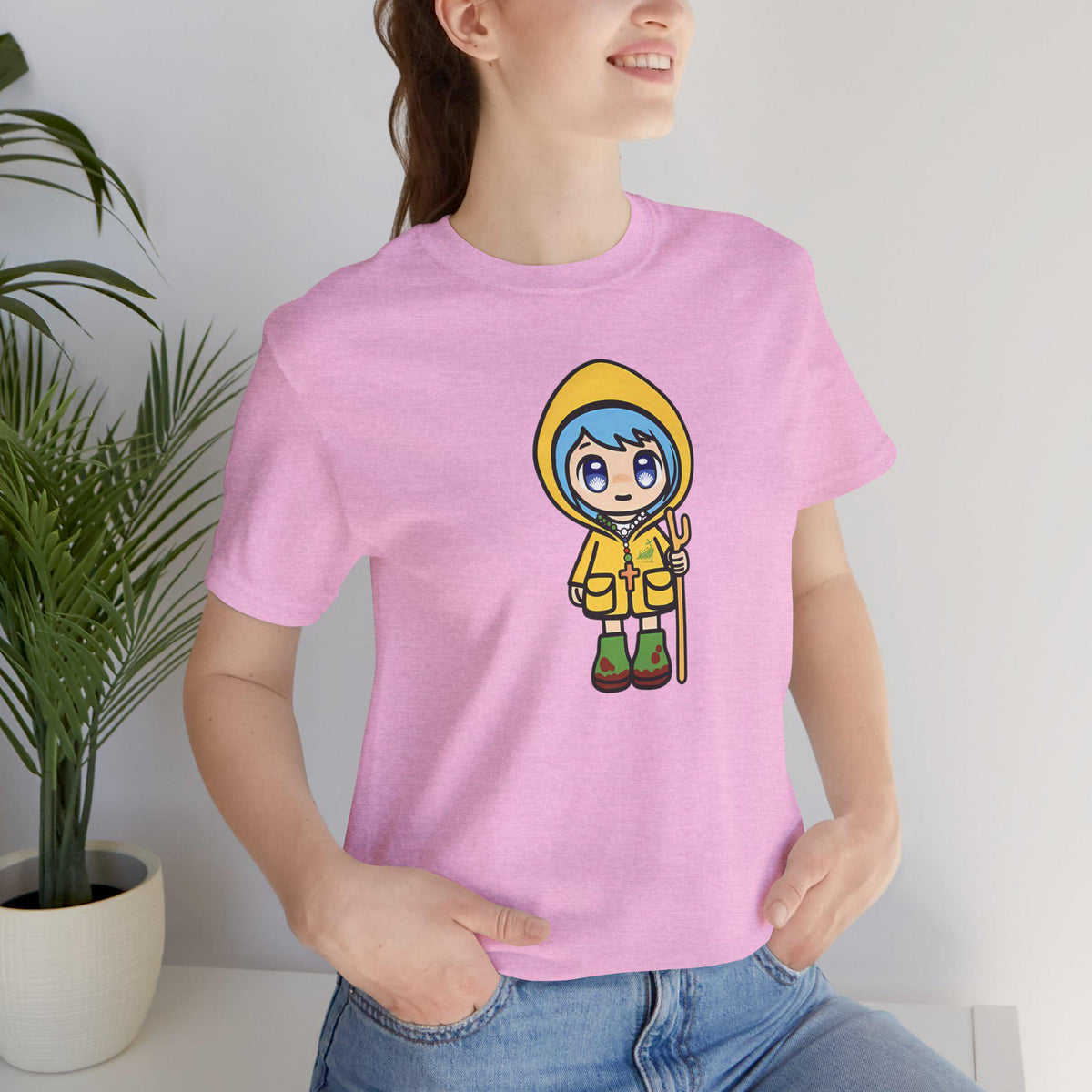 Luce Unisex Tee, Catholic Jubilee Mascot