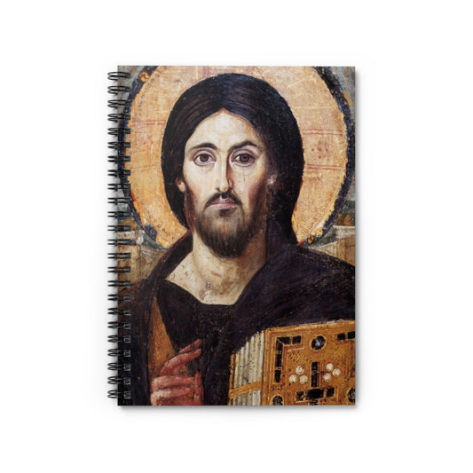 Pantocrator Catholic Notebook Gift, Adoration Journal, Jesus Christ Patocrator Icon Art