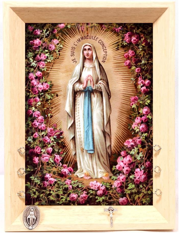 Catholic Wedding Gift Handmade Kitchen Rosary, Our Lady of Champion Lourdes Fatima Guadalupe, Abacus Rosary, Unique Catholic Couple Gift