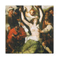 Saint Agatha Martyrdom Canvas – Medieval Saint Art
