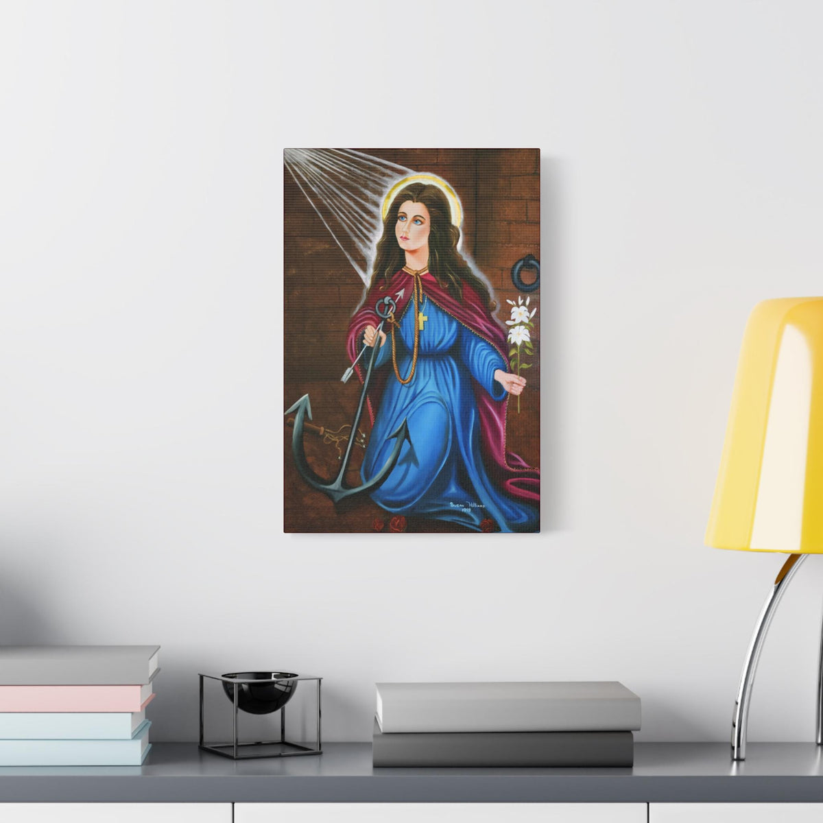 Saint Philomena Shrine Canvas – Catholic Wall Art