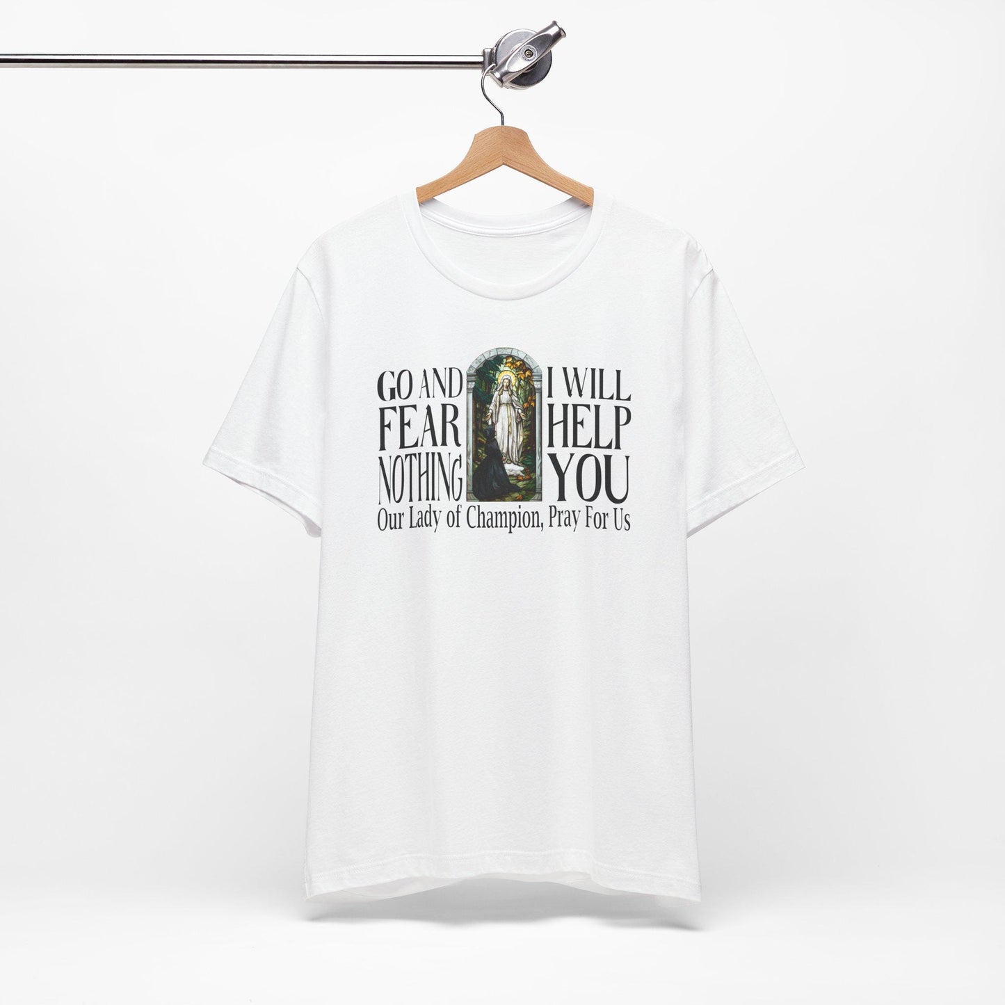 Our Lady of Champion Catholic Tee, Champion Wisconsin Shrine