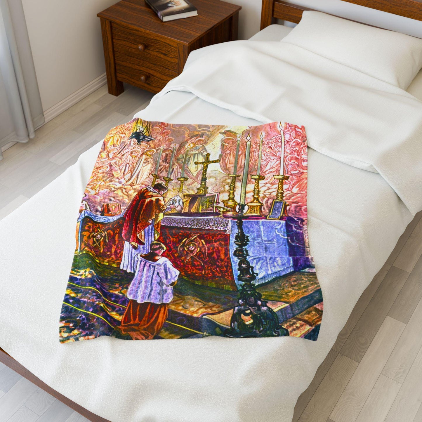 Velveteen Plush Blanket | Catholic Mass Latin Tridentine Gift