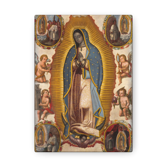 The Virgin Of Guadalupe, Our Lady of Guadalupe Art Canvas, Immaculate Mary Wall Art, Catholic Canvas Art, La Virgen de Guadalupe