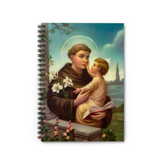 Saint Anthony of Padua and Child Jesus Adoration Journal, Catholic Confirmation Gift Notebook