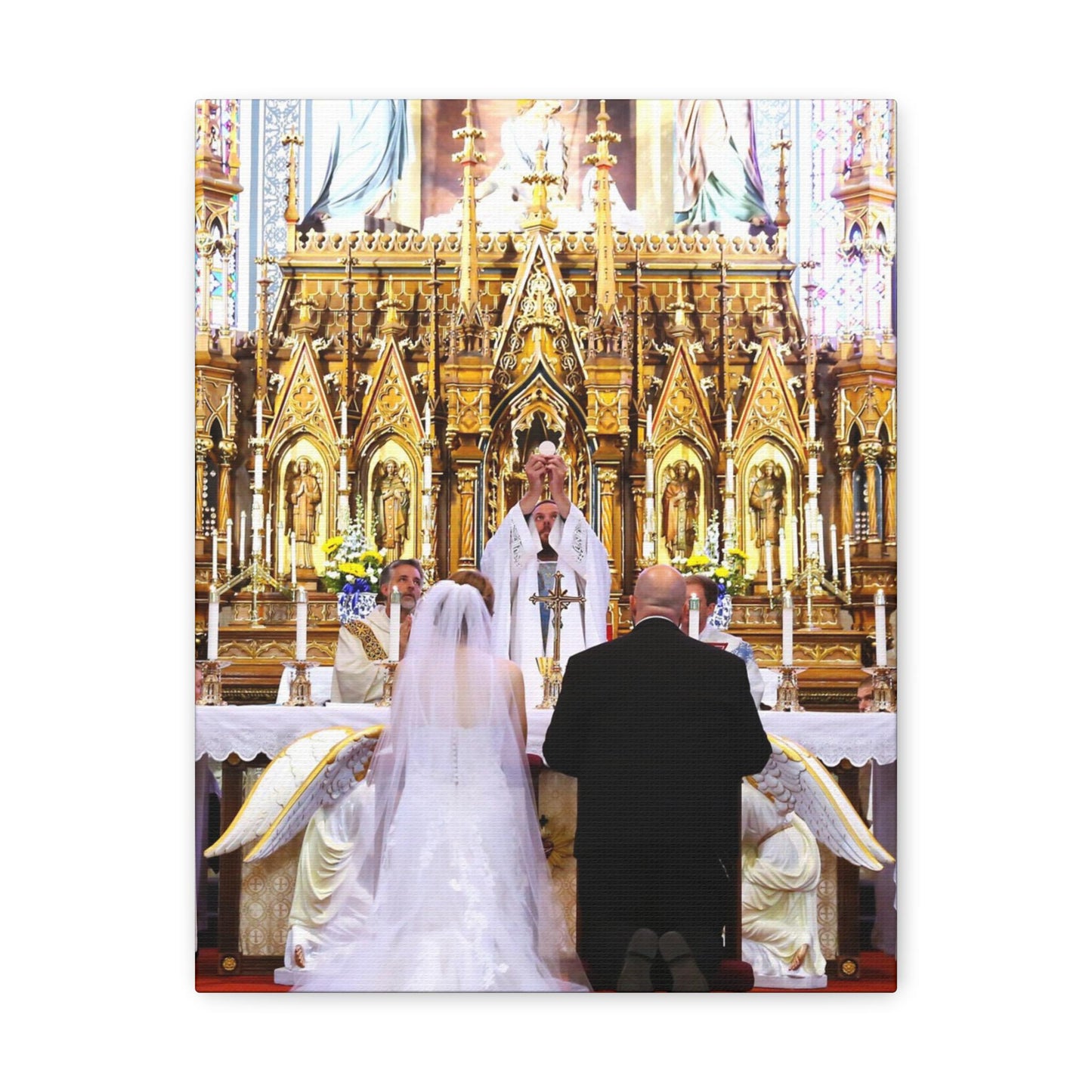 Catholic Wedding Gift Canvas Print Photo To Canvas