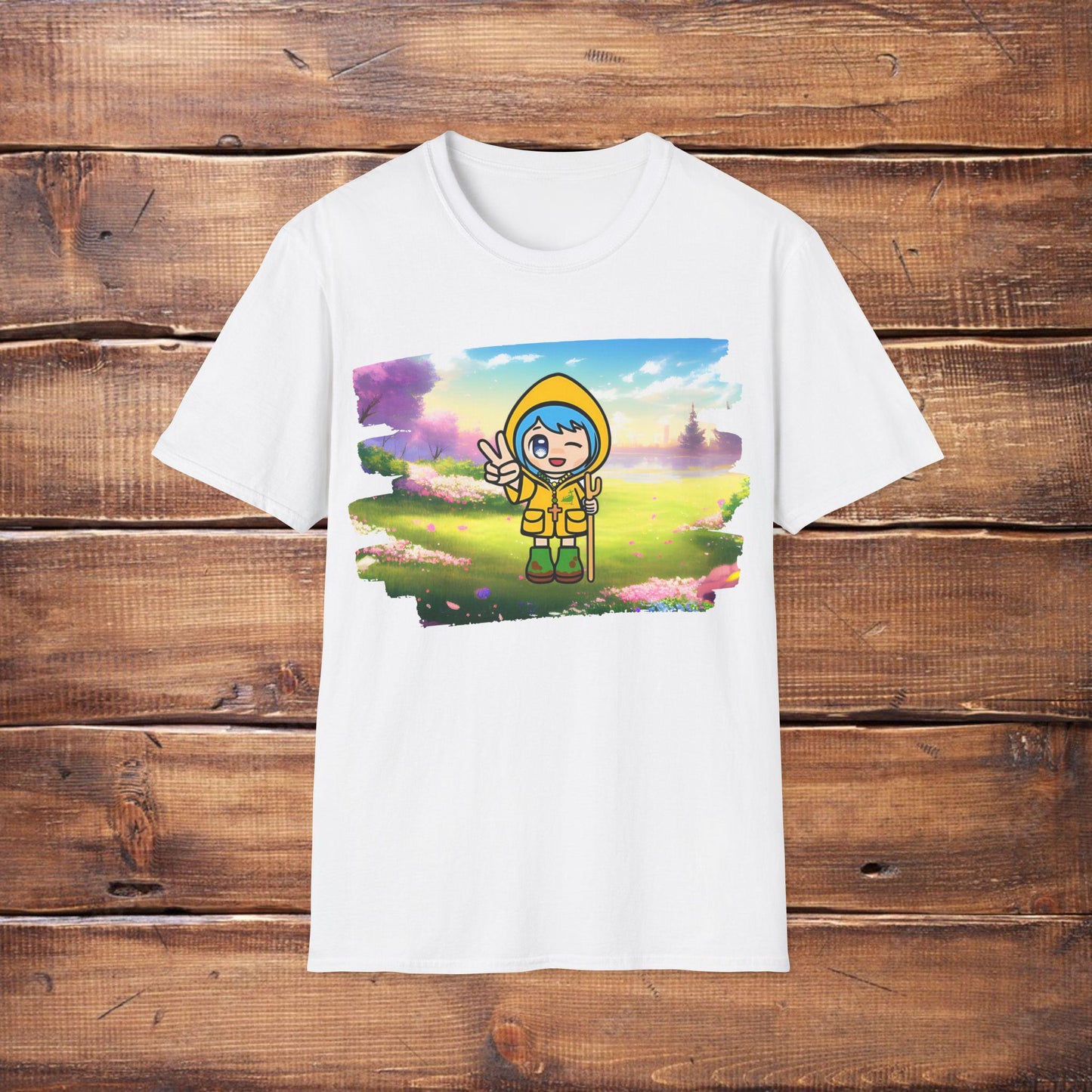 Luce Winking Anime Catholic Tee | 2025 Jubilee Year Shirt