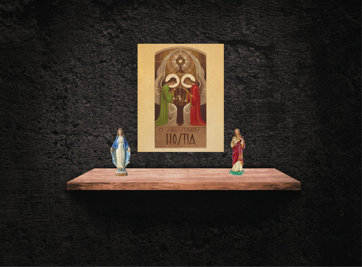 O Salutaris Hostia Catholic Adoration Canvas