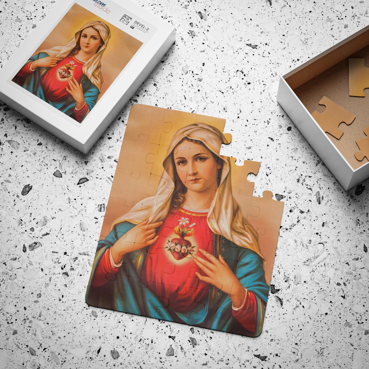 Immaculate Heart of Mary Catholic Kids' Puzzle, Educational Family Gift