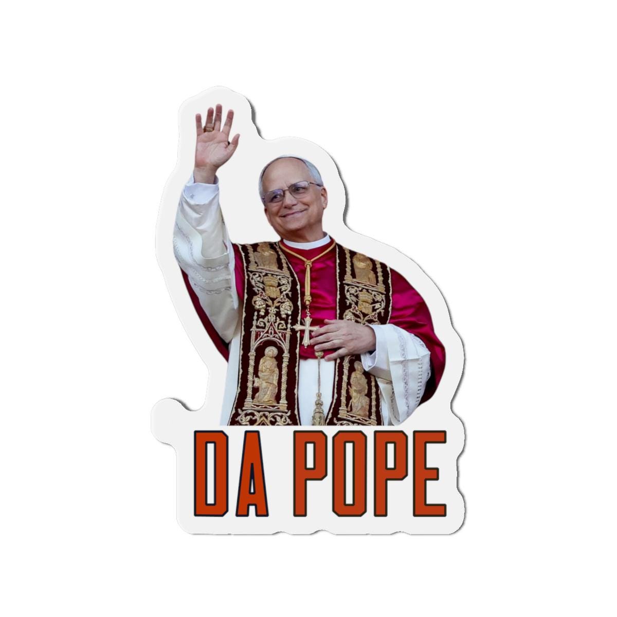 Da Pope Leo XIV Chicago Magnet, Catholic Car Fridge Gift
