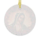 Marian Floral Our Lady of Guadalupe Glass Ornament