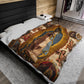 Virgen de Guadalupe Plush Blanket, Catholic Velveteen