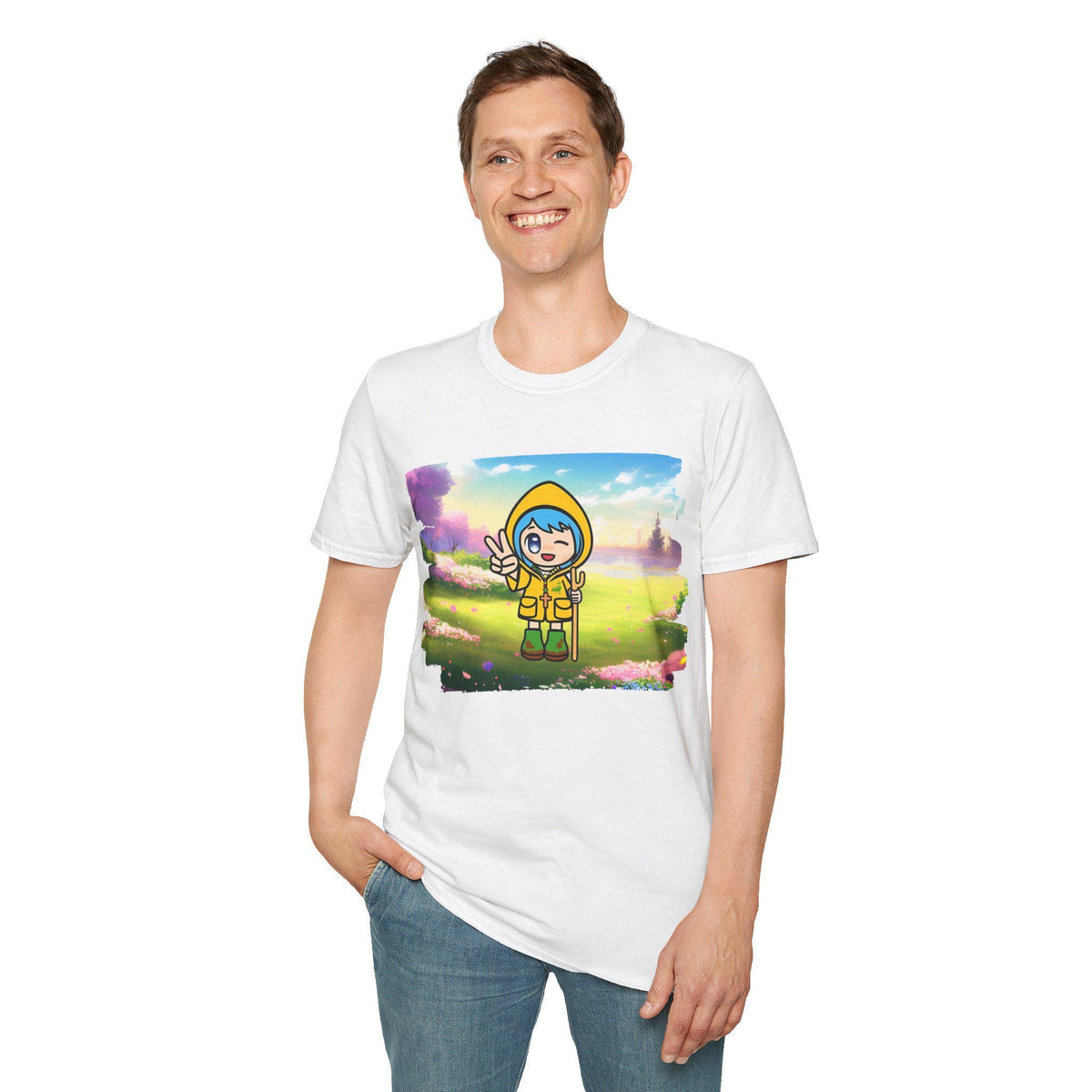 Luce Winking Anime Catholic Tee | 2025 Jubilee Year Shirt