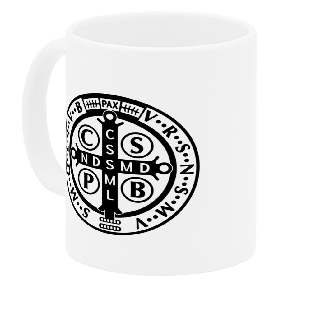 St Benedict Catholic Prayer Coffee Mug, Confirmation Gift