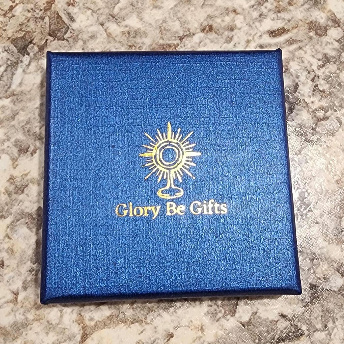 Blessed Sacrament Adoration Earrings, Catholic Medal Gift